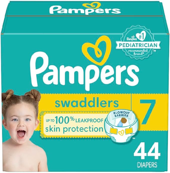 Pampers Swaddlers Diapers Newborn - Size 0, 31 Count, Ultra Soft Disposable Baby Diapers