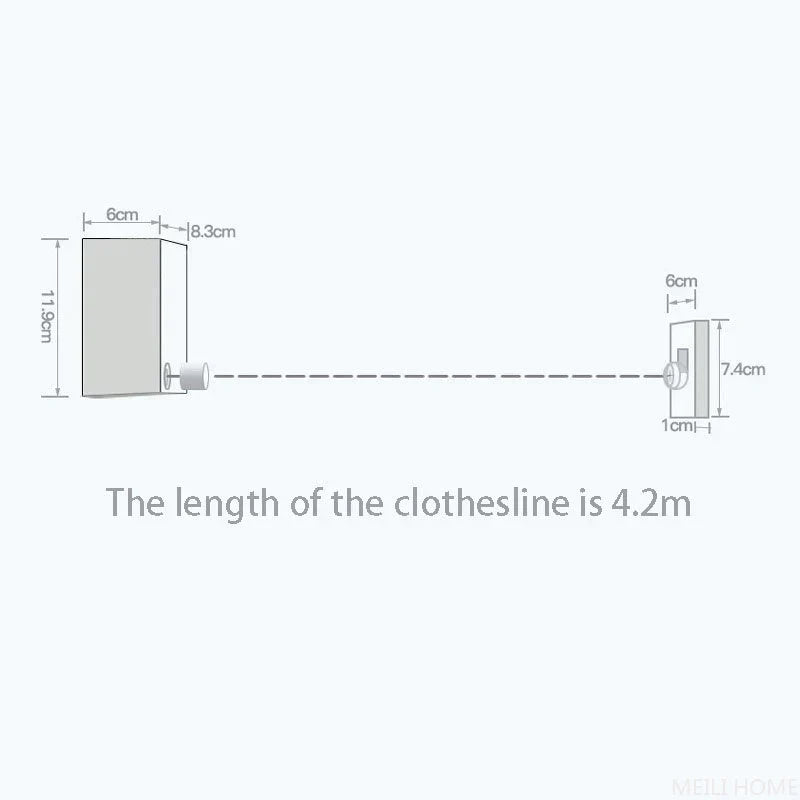 Telescopic Clothesline Clothes Drying Rope